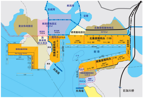 盐田港平面图图片