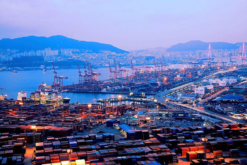 韩国群山港图片